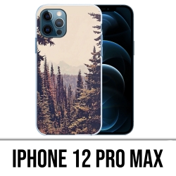 Coque iPhone 12 Pro Max - Foret Sapins