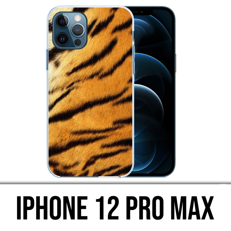 Coque iPhone 12 Pro Max - Fourrure Tigre