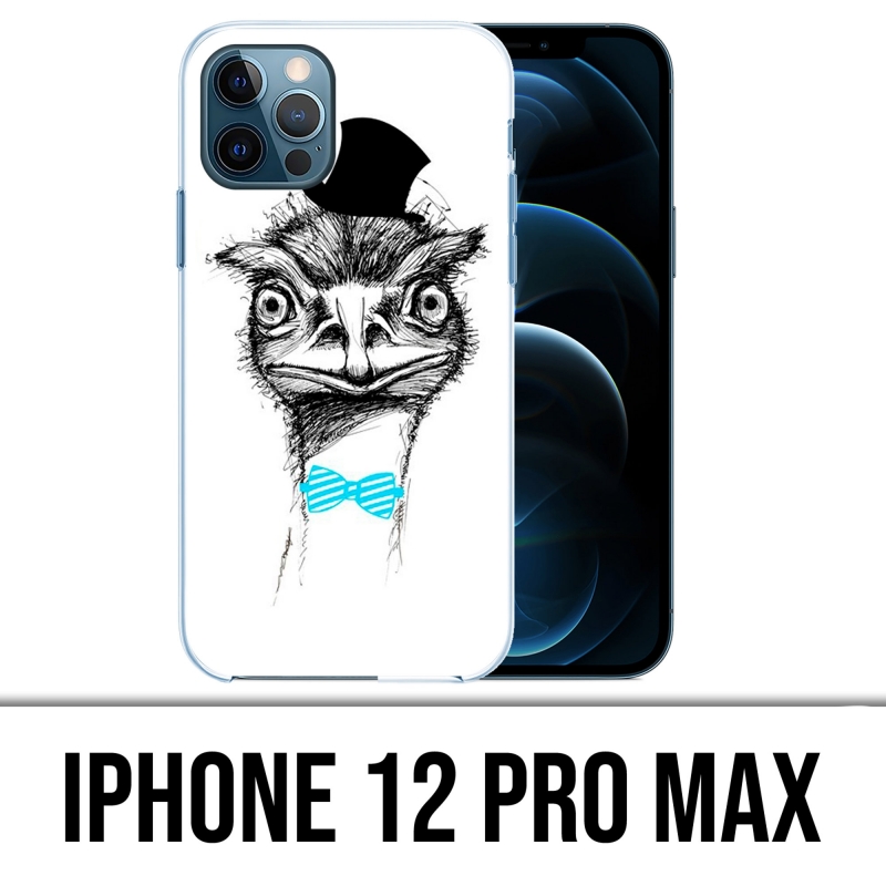 Custodia per iPhone 12 Pro Max - Struzzo divertente