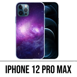 Custodia per iPhone 12 Pro Max - Galaxy viola
