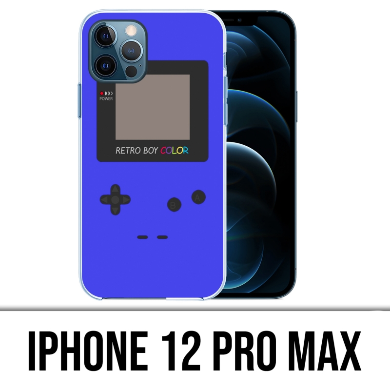Funda para iPhone 12 Pro Max - Game Boy Color Azul