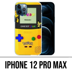 Coque iPhone 12 Pro Max - Game Boy Color Pikachu Jaune Pokémon