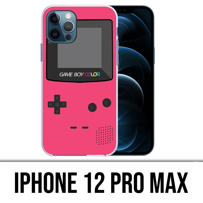 Coque iPhone 12 Pro Max - Game Boy Color Rose