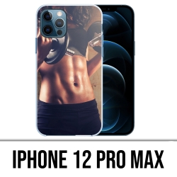 Coque iPhone 12 Pro Max - Girl Musculation