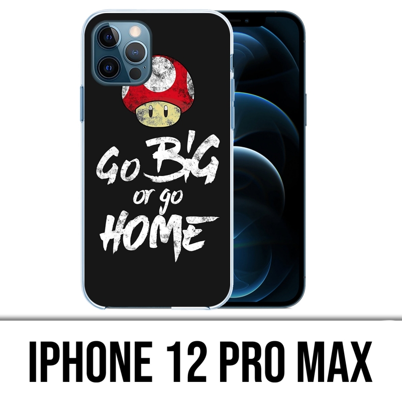 Coque iPhone 12 Pro Max - Go Big Or Go Home Musculation