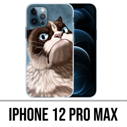 Custodia per iPhone 12 Pro Max - Gatto scontroso