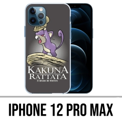 Coque iPhone 12 Pro Max - Hakuna Rattata Pokémon Roi Lion
