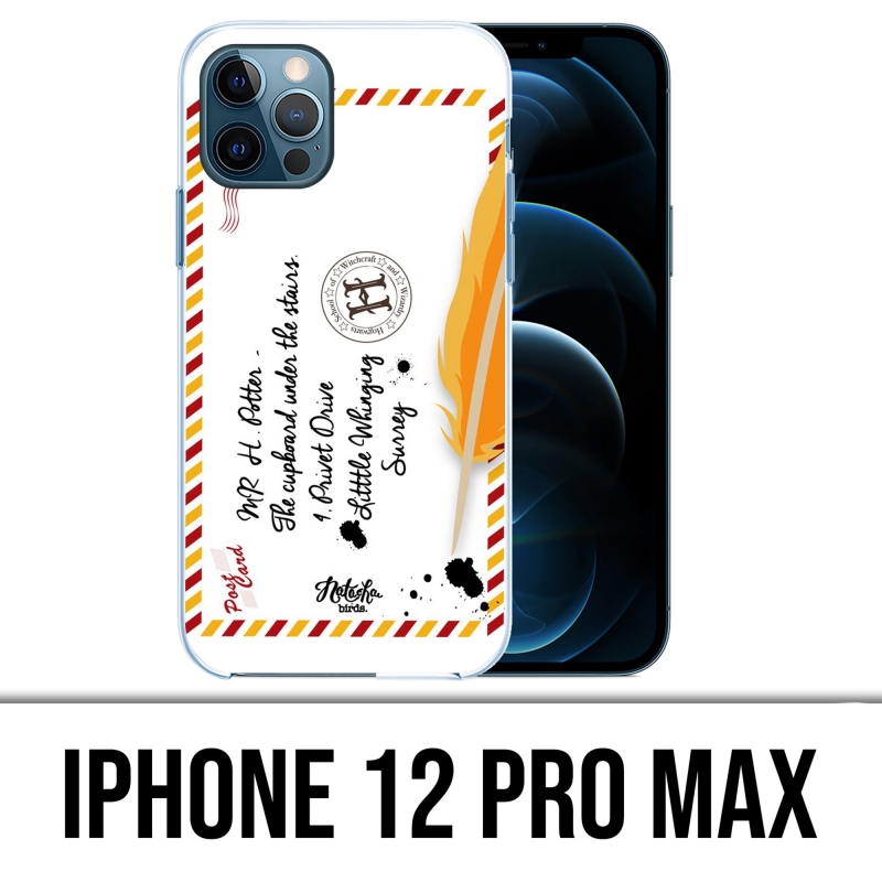 Coque iPhone 12 Pro Max - Harry Potter Lettre Poudlard
