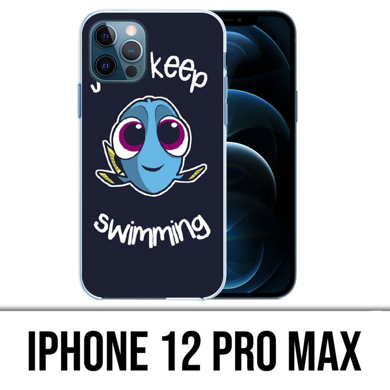 Coque iPhone 12 Pro Max - Just Keep Swimming