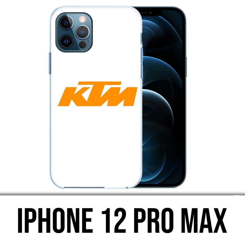 Coque iPhone 12 Pro Max - Ktm Logo Fond Blanc