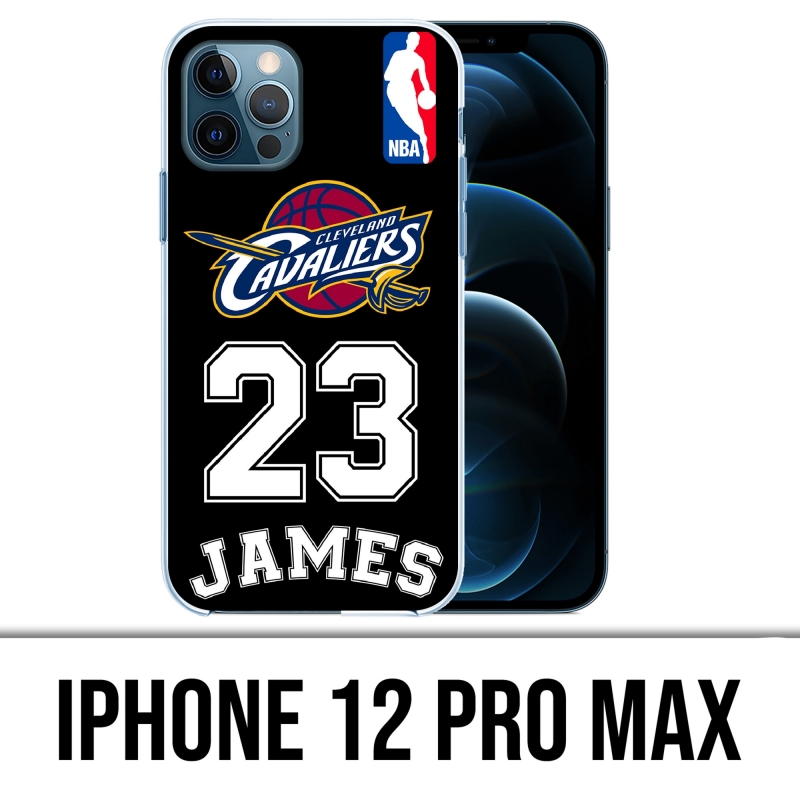 Coque iPhone 12 Pro Max - Lebron James Noir
