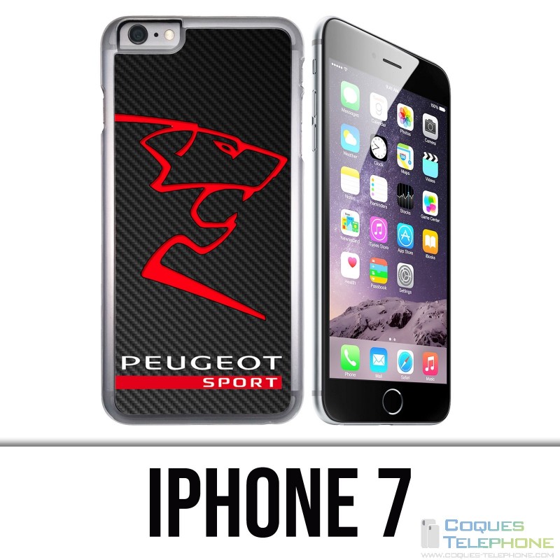 Custodia per iPhone 7 - Logo Peugeot Sport