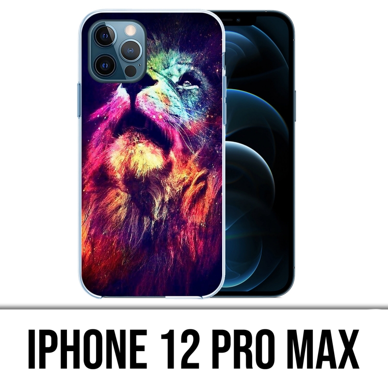 Coque iPhone 12 Pro Max - Lion Galaxie