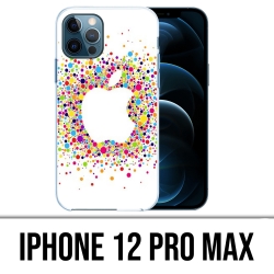 Coque iPhone 12 Pro Max - Logo Apple Multicolore