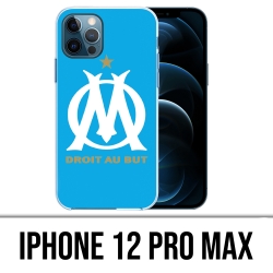 Coque iPhone 12 Pro Max - Logo Om Marseille Bleu