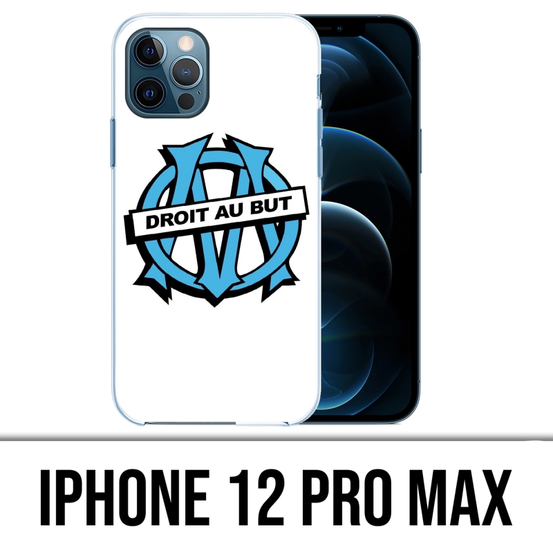Coque iPhone 12 Pro Max - Logo Om Marseille Droit Au But