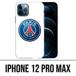 Coque iPhone 12 Pro Max - Logo Psg Fond Blanc