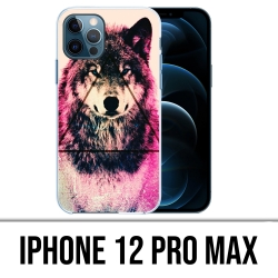 Coque iPhone 12 Pro Max - Loup Triangle