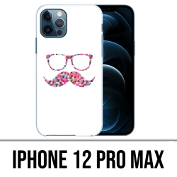 Coque iPhone 12 Pro Max - Lunettes Moustache