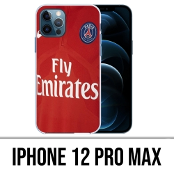Coque iPhone 12 Pro Max - Maillot Rouge Psg