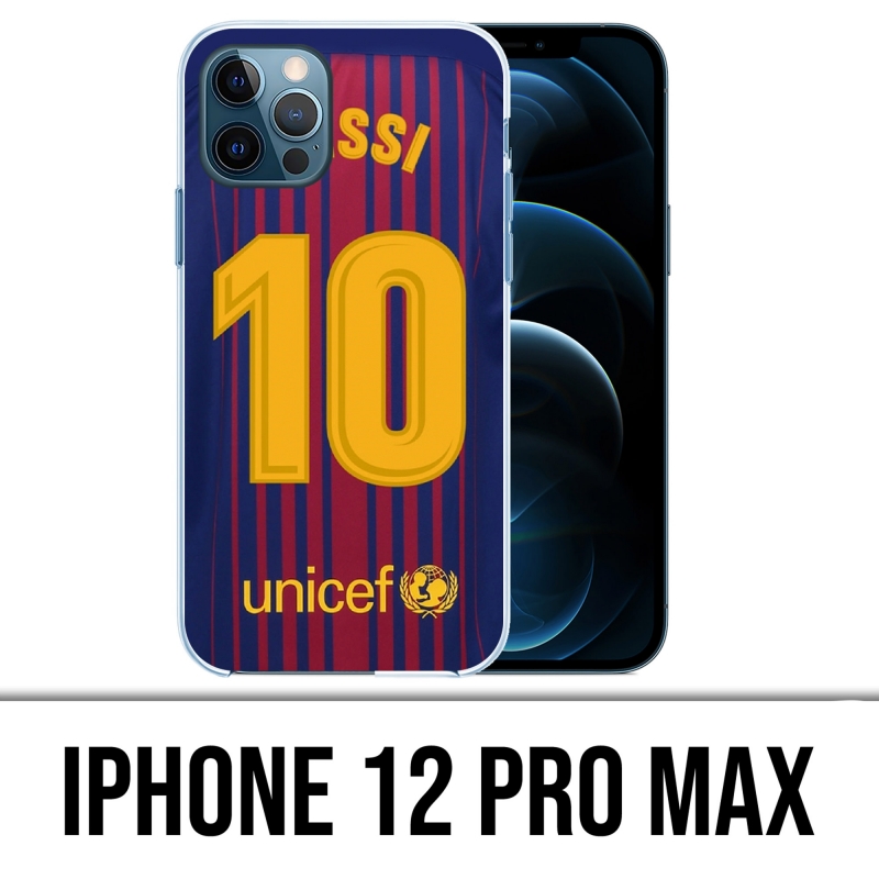 Coque iPhone 12 Pro Max - Messi Barcelone 10