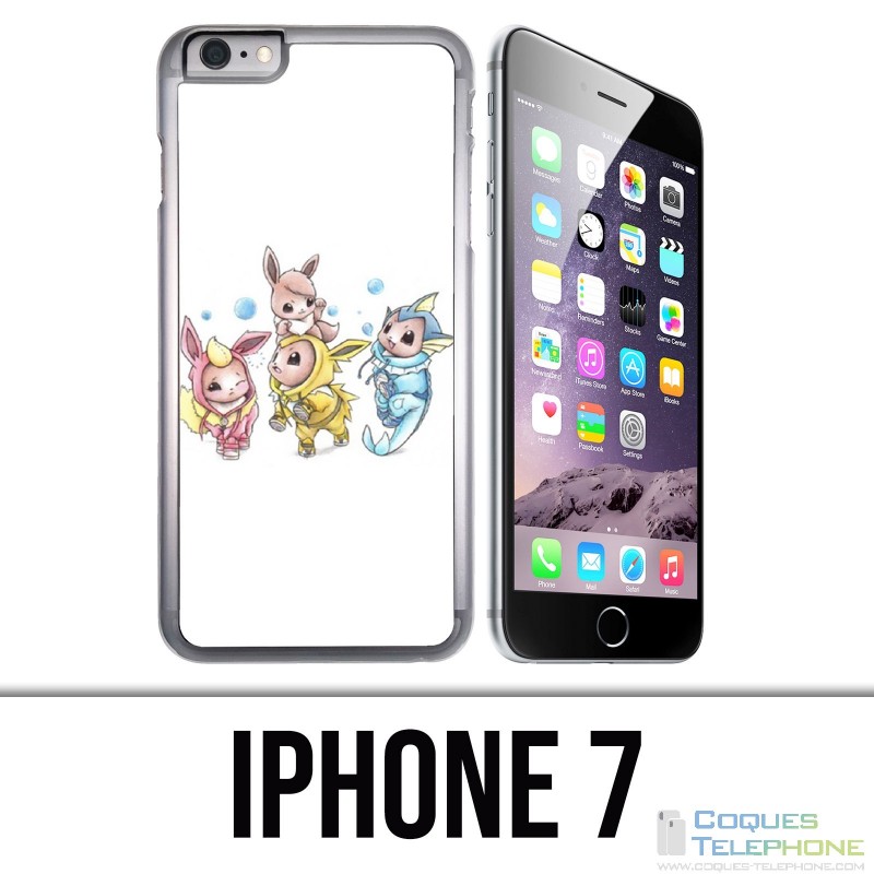 Coque iPhone 7 - Pokémon bébé Evoli évolution