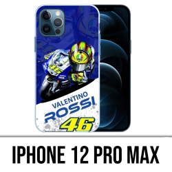 Coque iPhone 12 Pro Max - Motogp Rossi Cartoon Galaxy