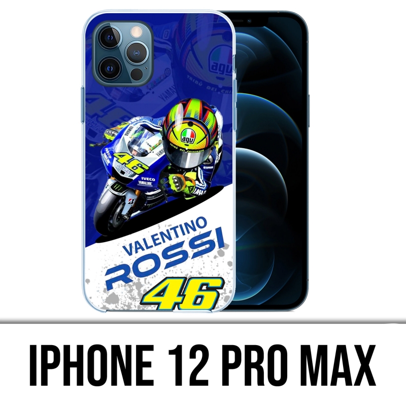 Custodia iPhone 12 Pro Max - Motogp Rossi Cartoon Galaxy