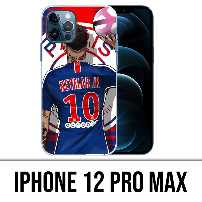 Custodia IPhone 12 Pro Max - Neymar Psg Cartoon