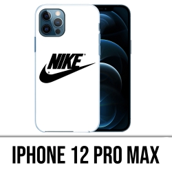 Custodia per iPhone 12 Pro Max - Logo Nike bianco