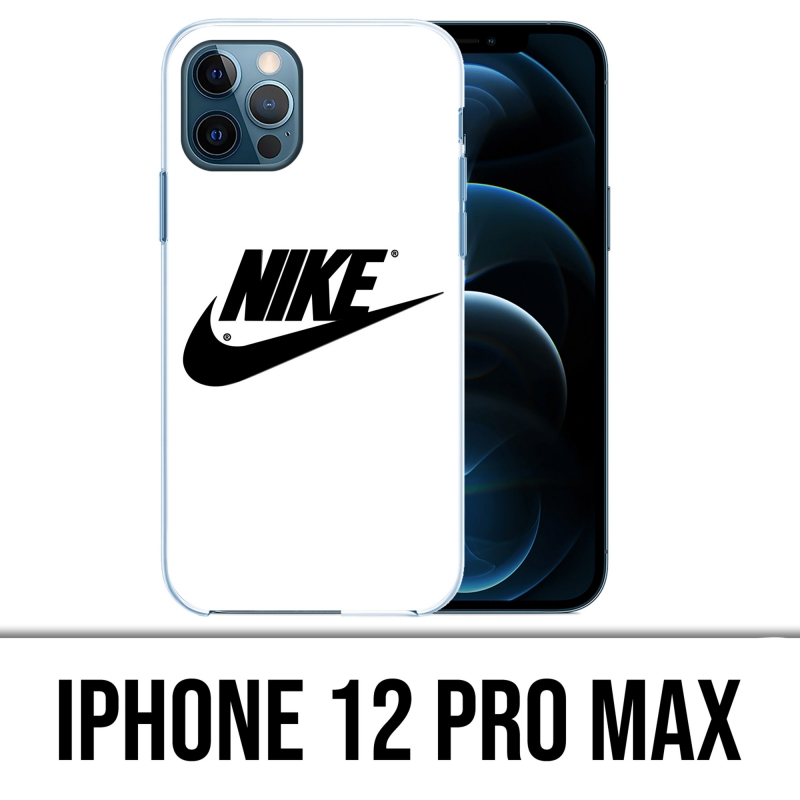 Coque iPhone 12 Pro Max - Nike Logo Blanc