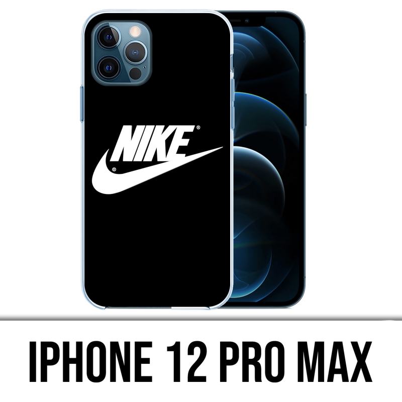 Custodia per iPhone 12 Pro Max - Logo Nike nera