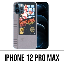Custodia per iPhone 12 Pro Max - Cartuccia Nintendo Nes Mario Bros