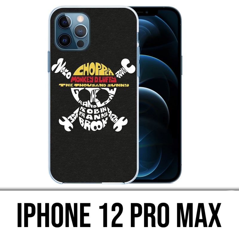 Custodia per iPhone 12 Pro Max - One Piece Logo Name