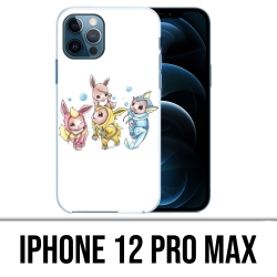 Coque iPhone 12 Pro Max - Pokémon Bébé Evoli Évolution