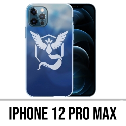 Coque iPhone 12 Pro Max - Pokémon Go Team Bleue Grunge