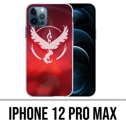 Coque iPhone 12 Pro Max - Pokémon Go Team Rouge Grunge