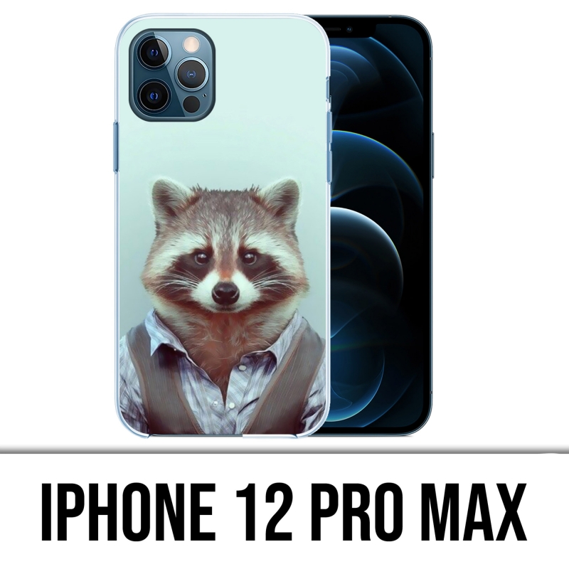 Funda para iPhone 12 Pro Max - Disfraz de mapache