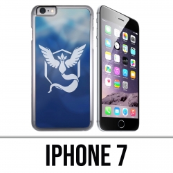 Custodia per iPhone 7 - Pokemon Go Team Blue Grunge