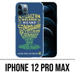 Coque iPhone 12 Pro Max - Ricard Perroquet