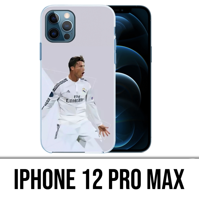 Funda para iPhone 12 Pro Max - Ronaldo Lowpoly