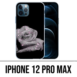 Custodia per iPhone 12 Pro Max - Gocce rosa