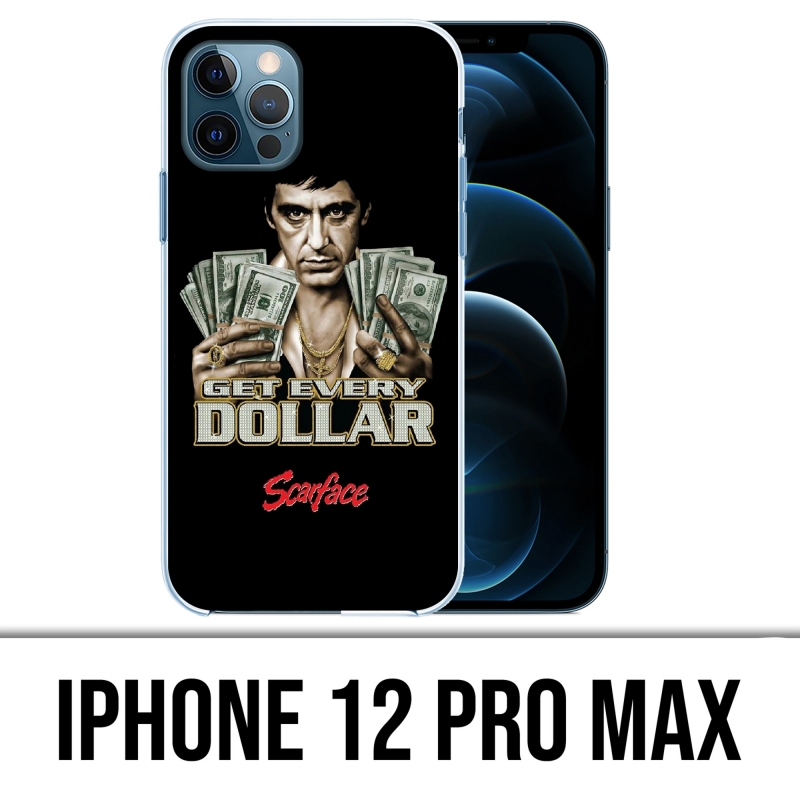 Custodia per iPhone 12 Pro Max - Scarface Ottieni dollari