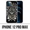 Custodia per iPhone 12 Pro Max - Piume di testa di teschio