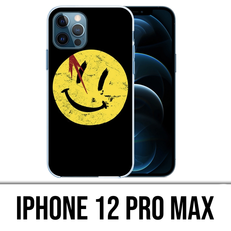 Coque iPhone 12 Pro Max - Smiley Watchmen
