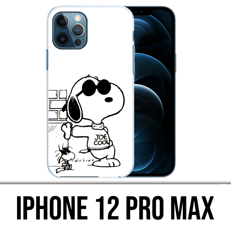IPhone 12 Pro Max Case - Snoopy Schwarz Weiß