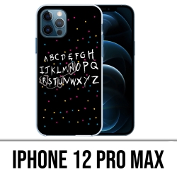 Coque iPhone 12 Pro Max - Stranger Things Alphabet