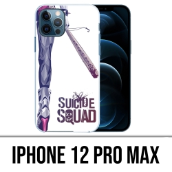 Coque iPhone 12 Pro Max - Suicide Squad Jambe Harley Quinn