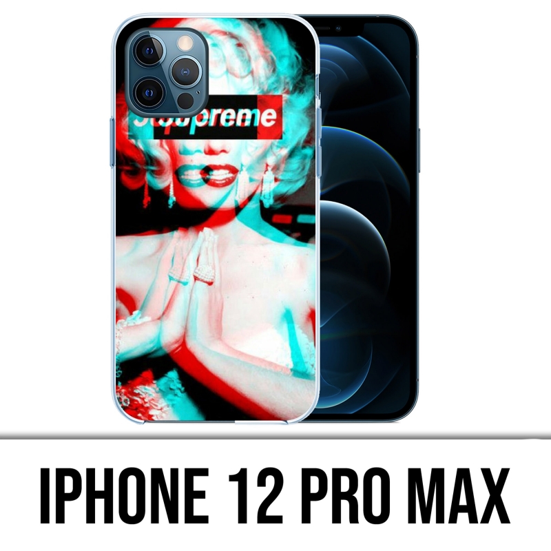 Custodia per iPhone 12 Pro Max - Supreme Marylin Monroe