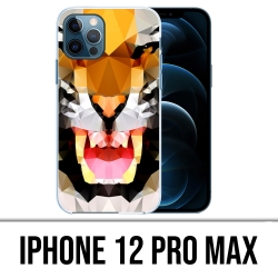 Coque iPhone 12 Pro Max - Tigre Geometrique